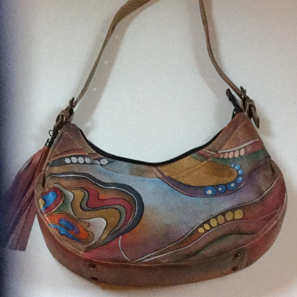 Anuschka hand painted leather bag